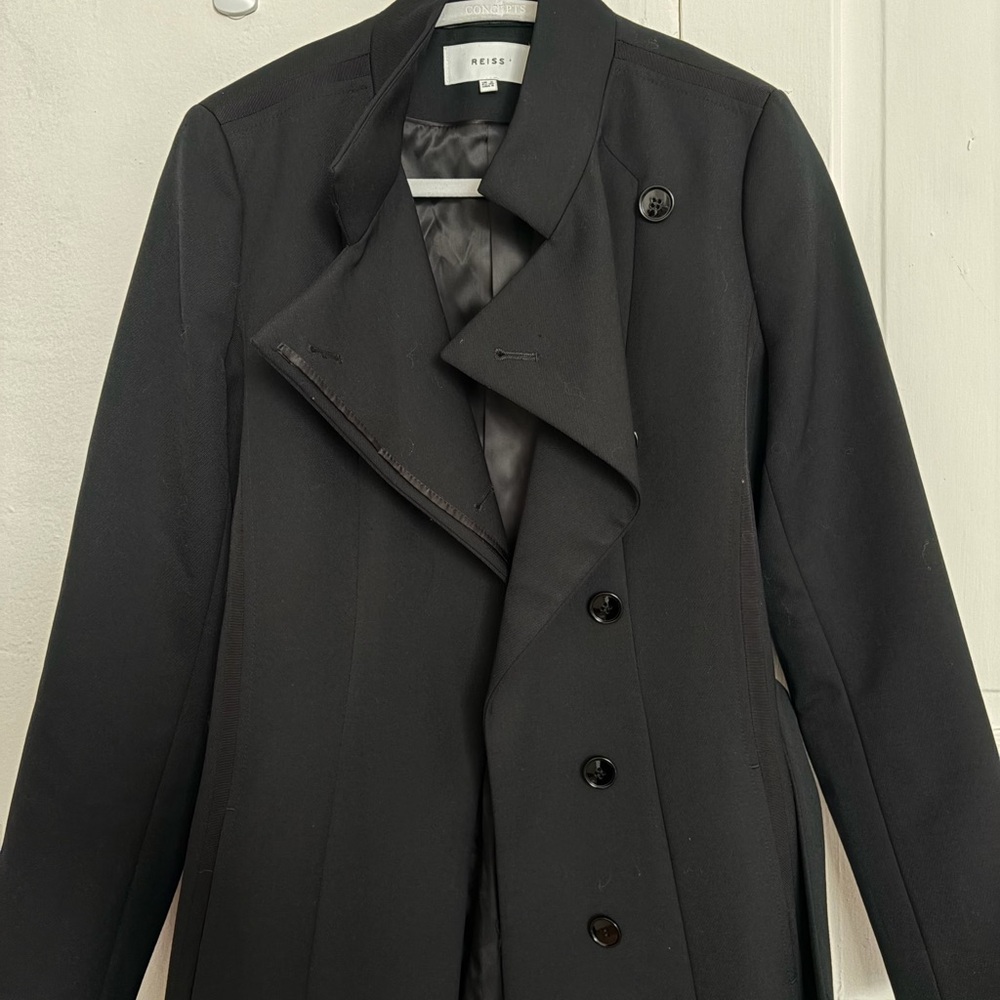 Reiss Luca Wrap Front Jacket 4 - Picture 7 of 15
